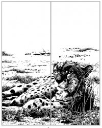 Пескоструйный рисунок животные 112